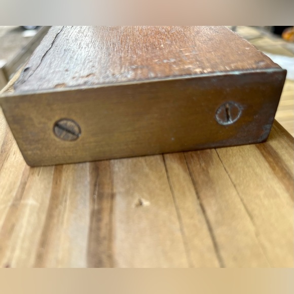 Vintage Mahogany and Brass Acme Level Co. Adjustable Inclinometer & Plumb 26” - Picture 5 of 6